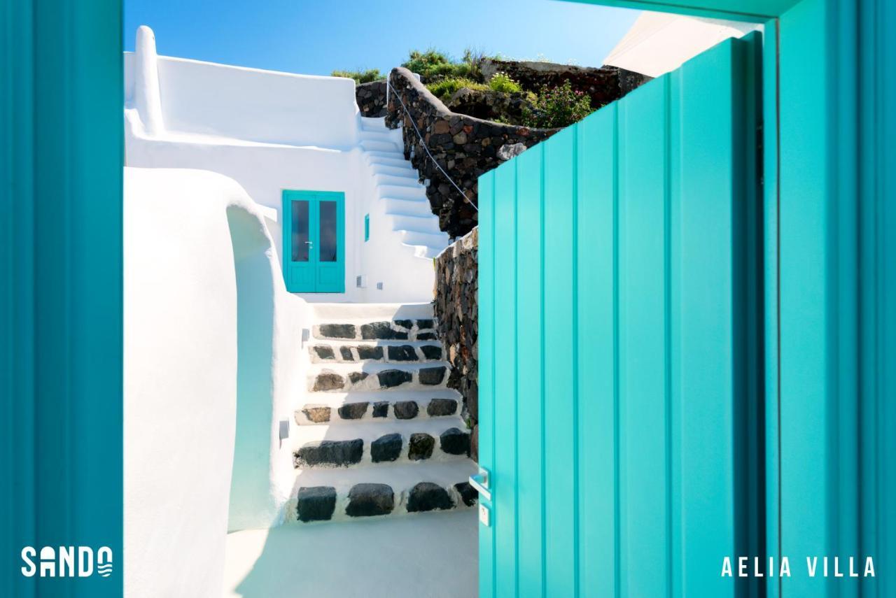 Sando Traditional Cave Villas With Jacuzzi And Sea View Vourvoúlos 외부 사진