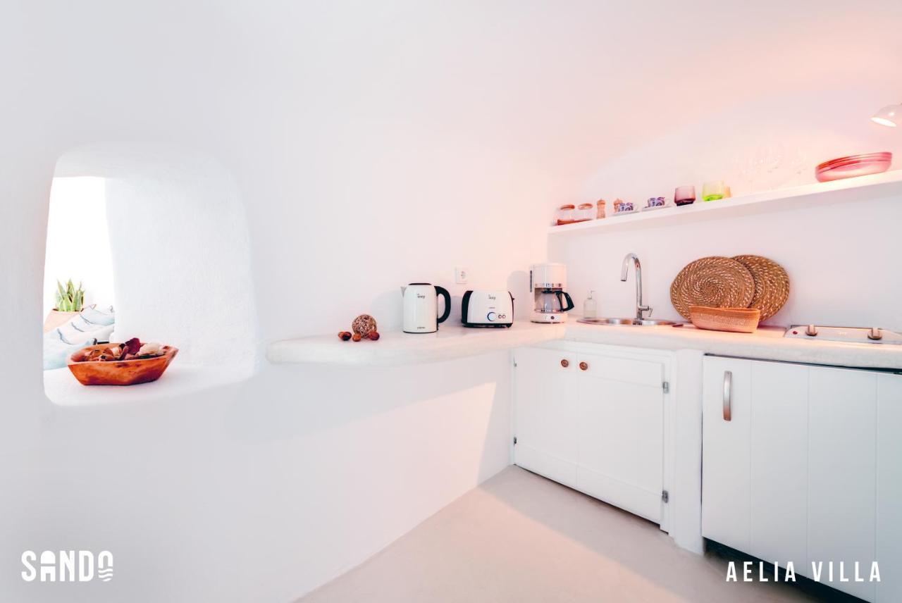 Sando Traditional Cave Villas With Jacuzzi And Sea View Vourvoúlos 외부 사진